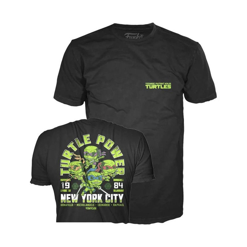 Funko Pop Tee! Teenage Mutant Ninja Turtles: Turtle Power City - تي شيرت - Size:Large